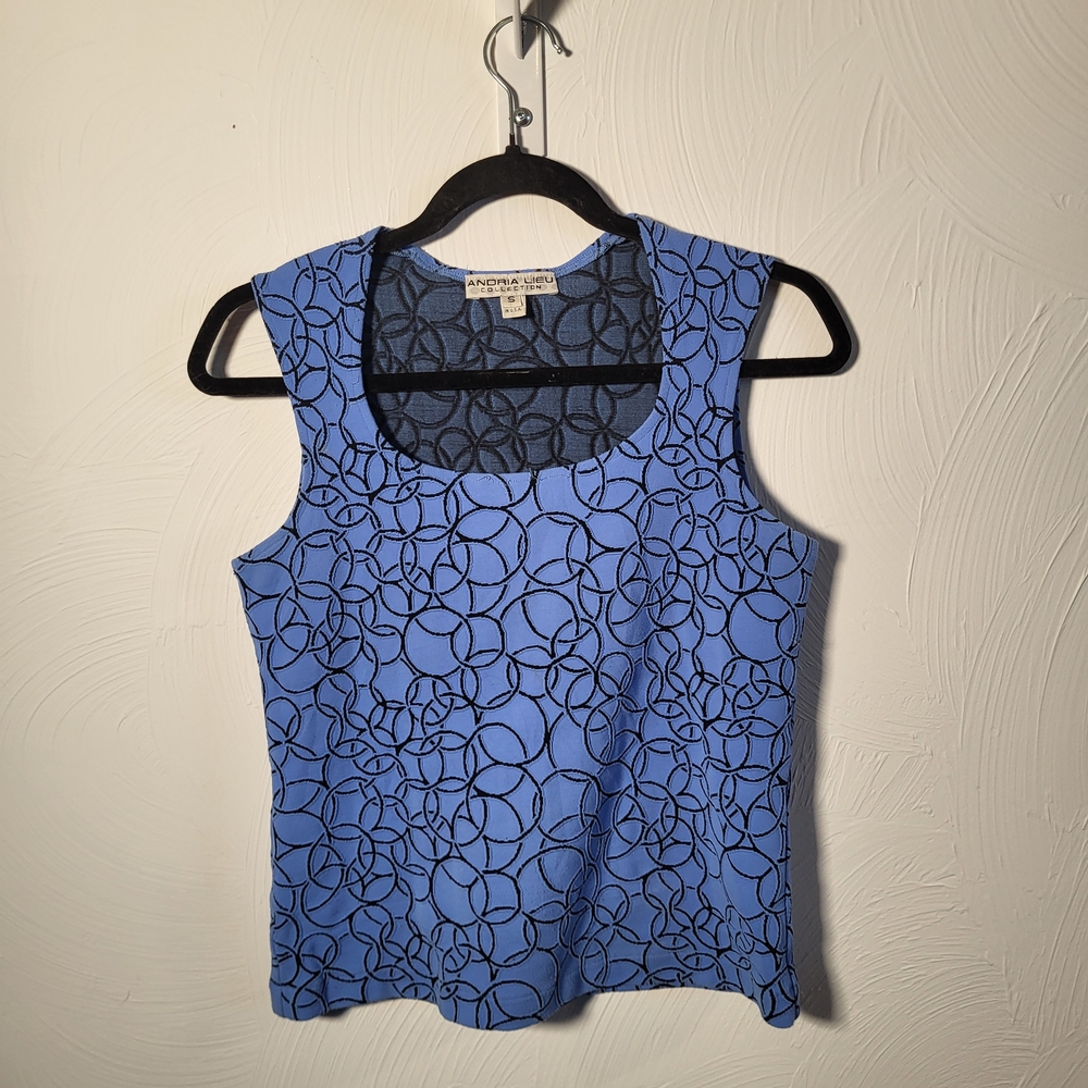 Blue Patterned Women’s Top
